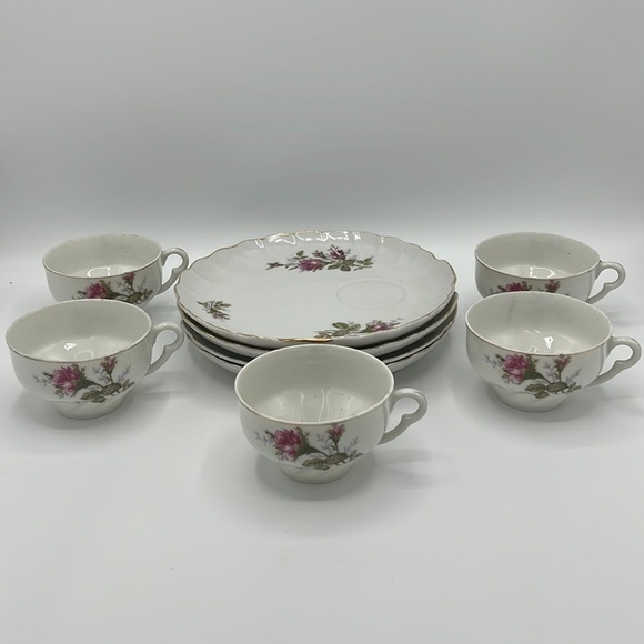 UCAGCO ROSE VINTAGE CHINA TEA PARTY SET - Picture 1 of 10